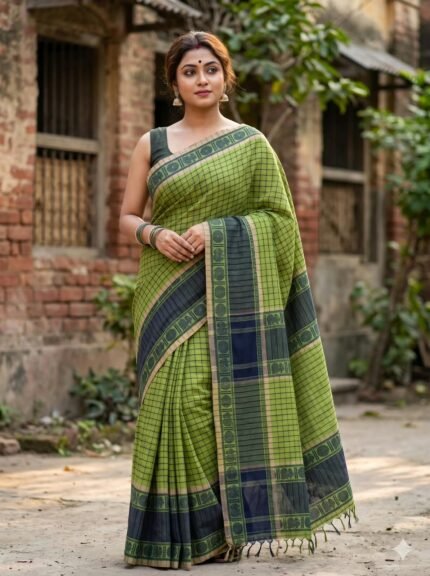 Bengali Dhanekhali Handloom Saree